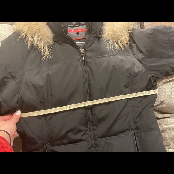 Anne Klein hooded long puffer coat - Picture 4 of 5